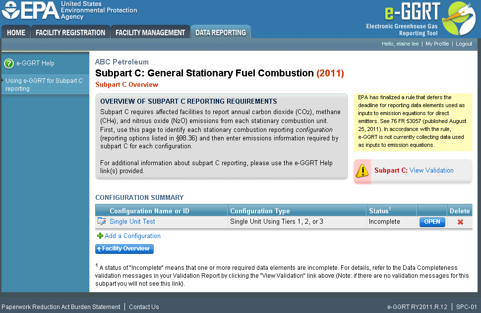 Subpart C: General Stationary Fuel Combustion - Fuel-Level Emissions Information